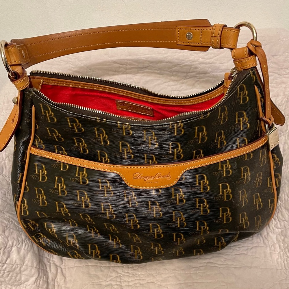 Dooney & Bourke Brown Signature Collins Shoulder Bag